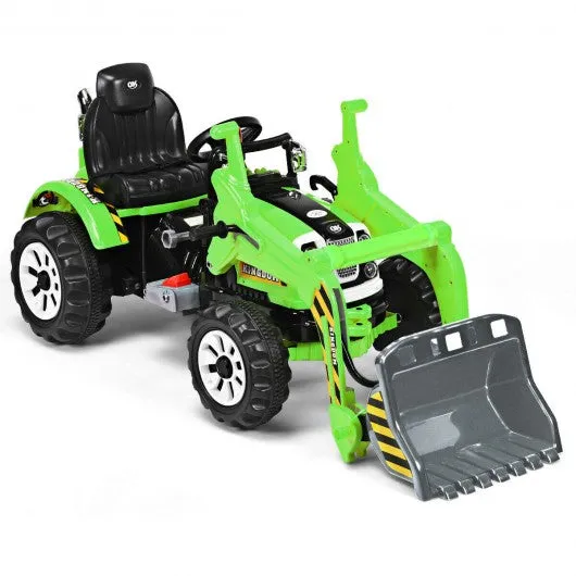 12 V Battery Powered Kids Ride on Dumper Truck-Green