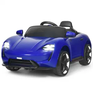 12V Kids Ride On Car with MP3 & LED Light-Blue