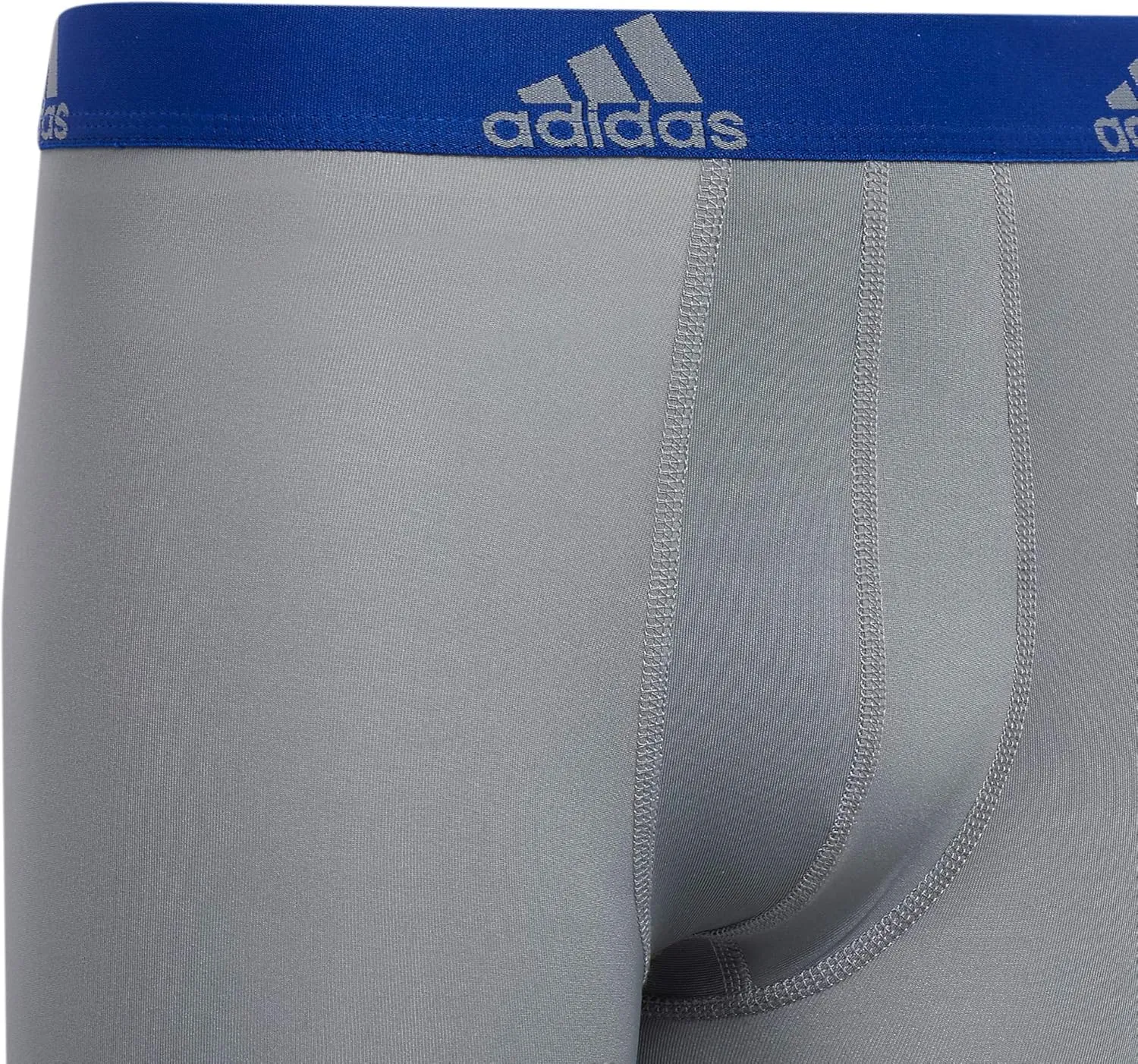 adidas Boys' Athletic Fit Microfiber Long Boxer Brief Underwear Designed for Active Sport and All Day Comfort (4 Pack)