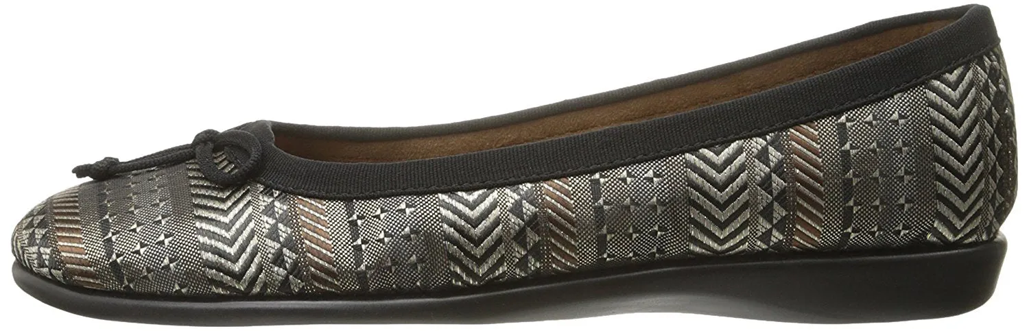 Aerosoles Teashop Ballet Flat, Black Tan Combo (Women)