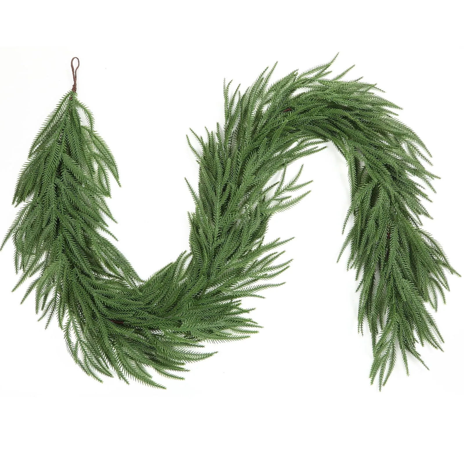 Alupssuc 9FT Realistic Christmas Garland，PE Artificial Christmas Garland