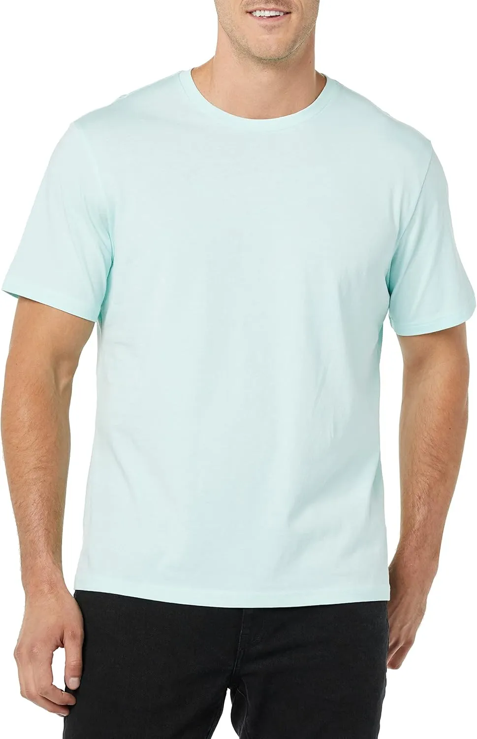 Amazon Essentials Men's Short Sleeve T-Shirts, Slim-Fit, Crewneck, Pack of 2