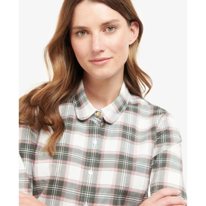 Barbour Daphne Ladies Shirt - Cloud/Olive Check