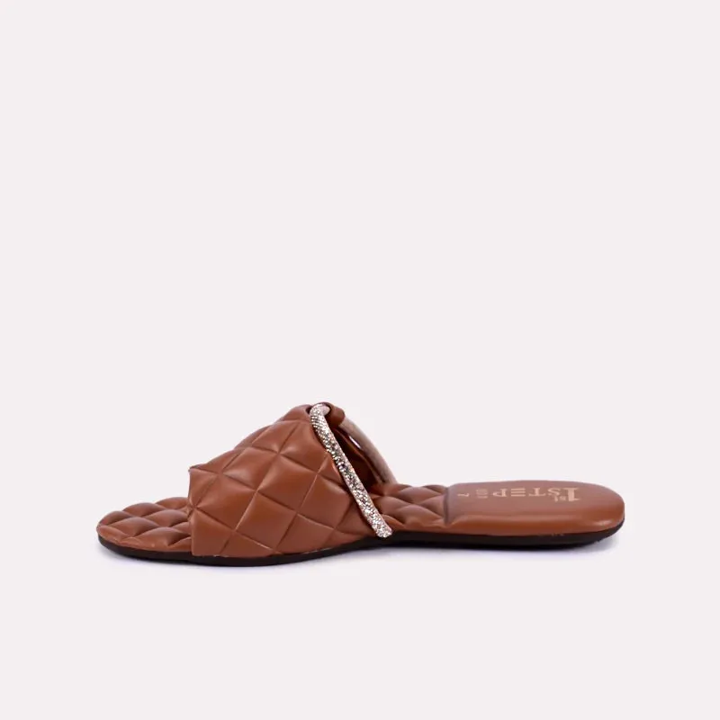Caris Mustard Quilted Slippers 0412261