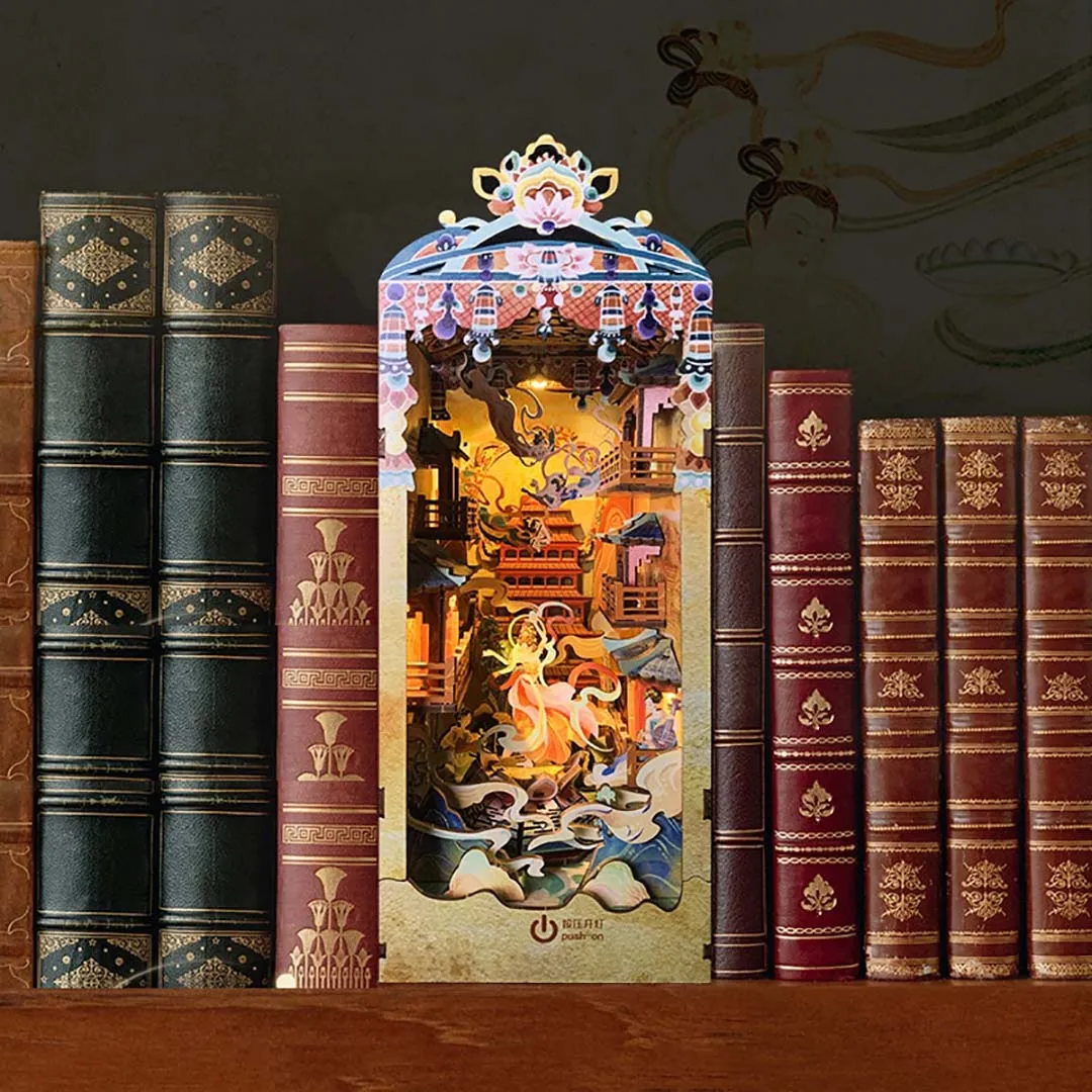 Dance of the Flying Apsaras DIY Booknook Kit Shelf Inserts
