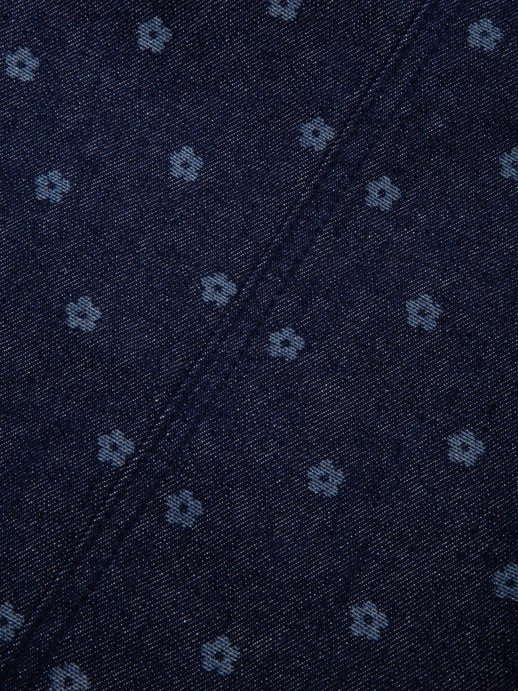 Flower dot denim pull ons