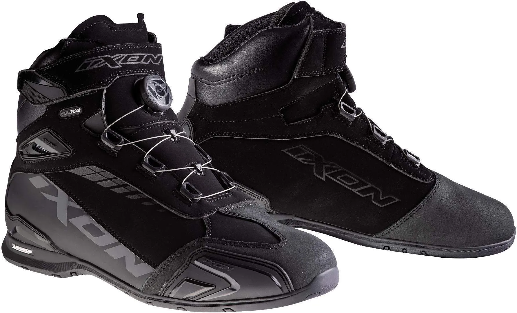 Ixon Bull WP Motorcycle Shoes, Black