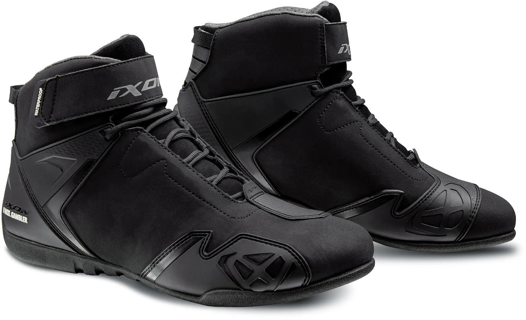 Ixon Gambler WP Motorcycle Shoes, Black