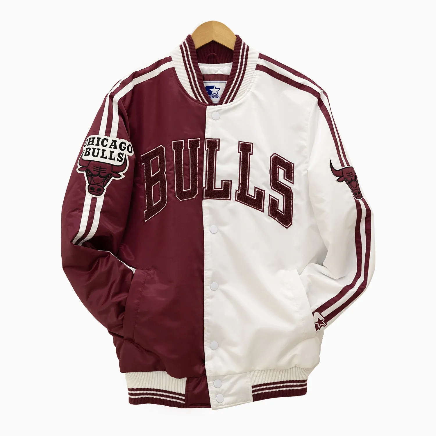 Men's The Ace Chicago Bulls Varsity Satin Jacket