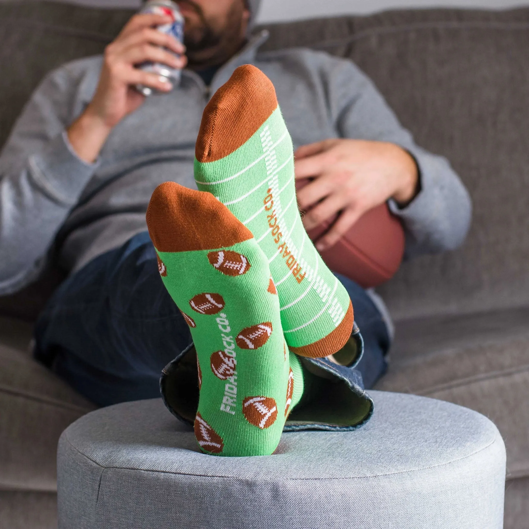 Mismatched Men's Socks - Football Game Day