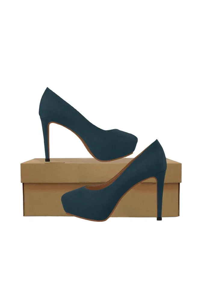 Navy Women's High Heels