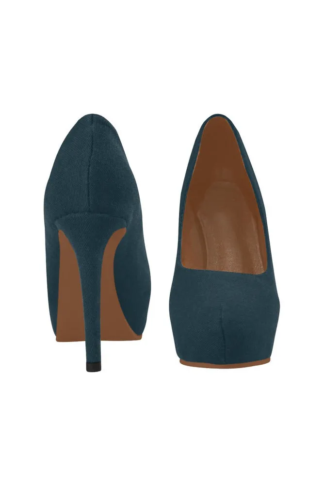 Navy Women's High Heels