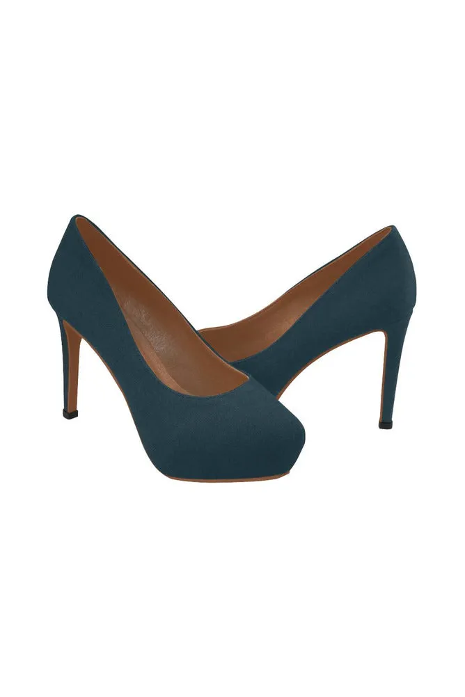 Navy Women's High Heels