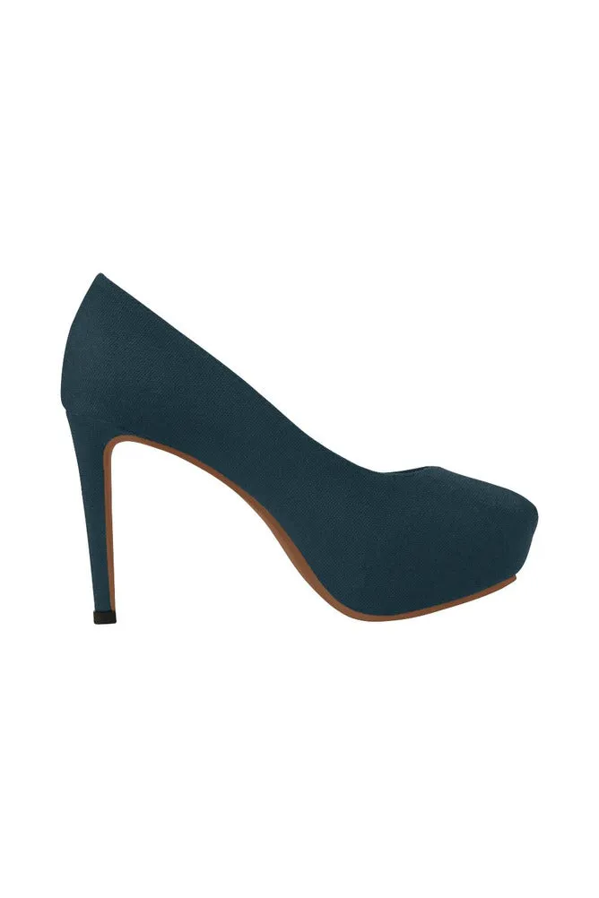 Navy Women's High Heels