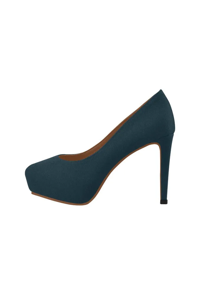 Navy Women's High Heels