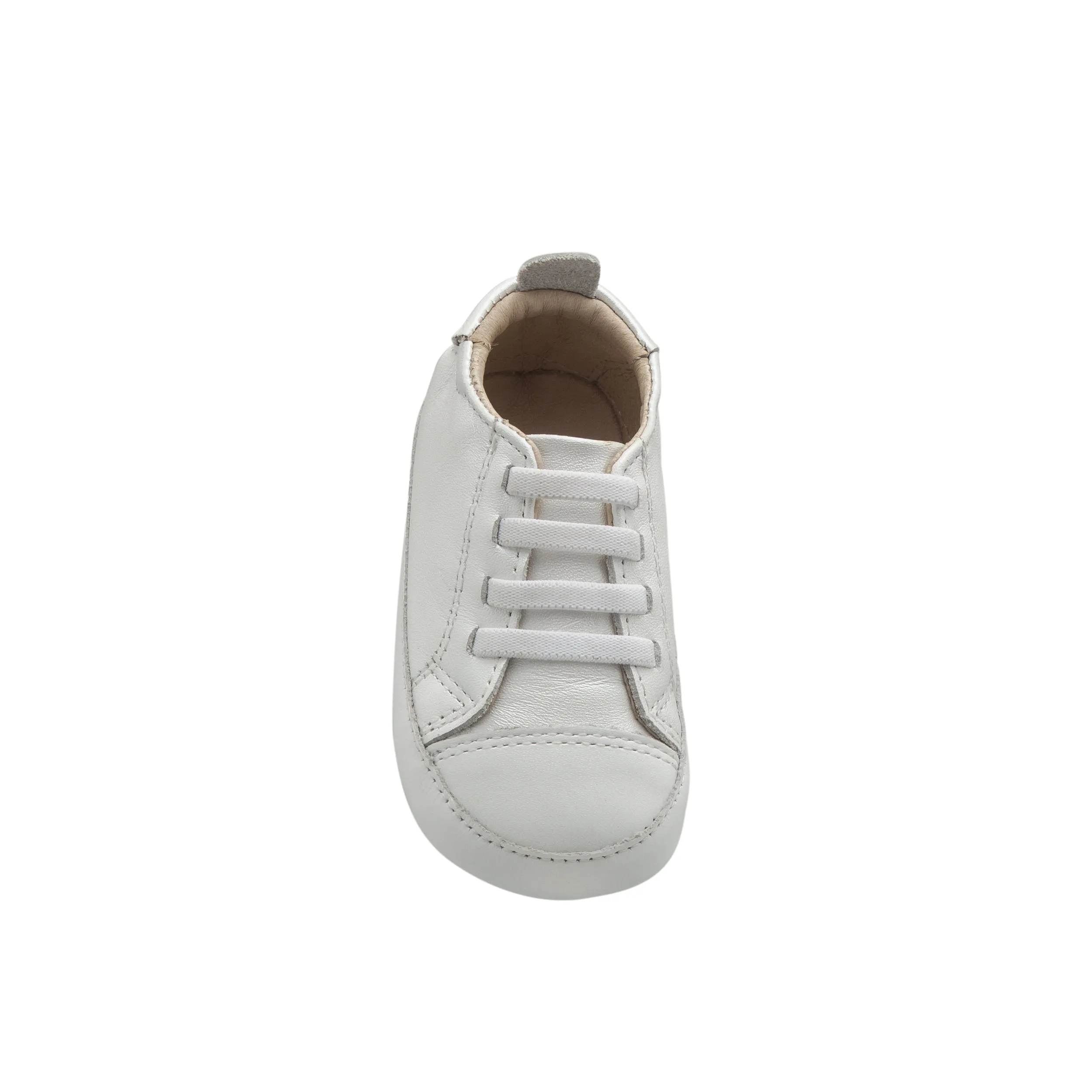 Old Soles Boy's & Girl's 106R Eazy Jogger Leather Slip On Sneakers - White