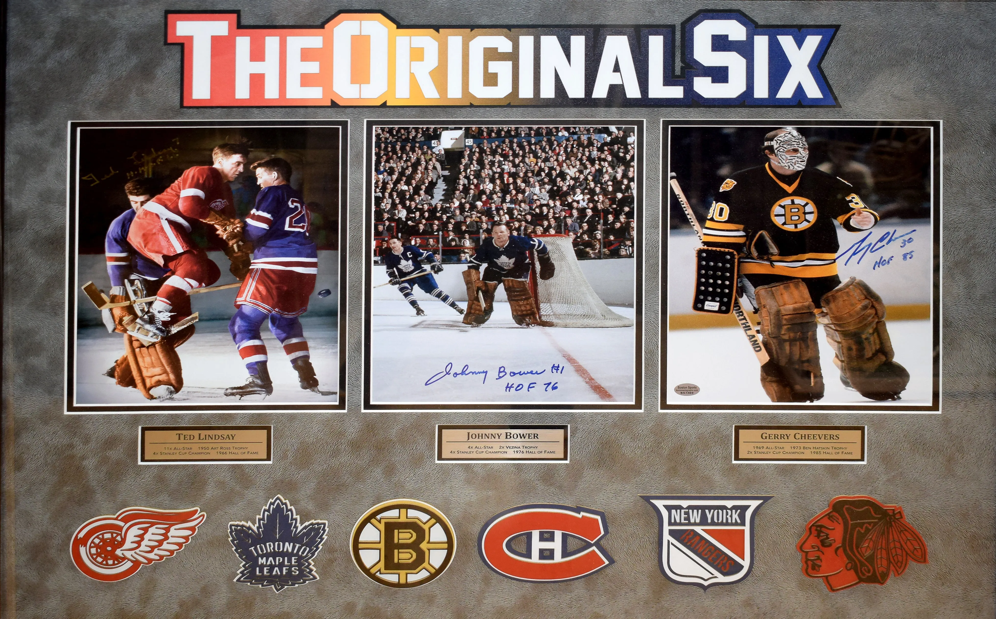 Original Six 8x10 Collage, Signed