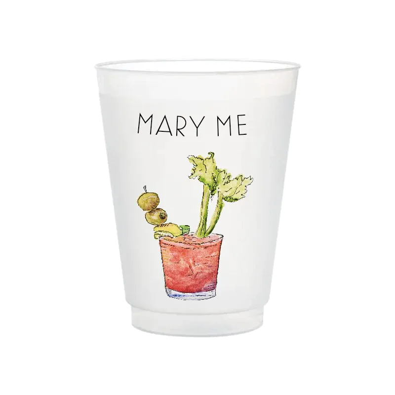 "Mary Me" Bloody Mary Frosted Non-breakable Cup