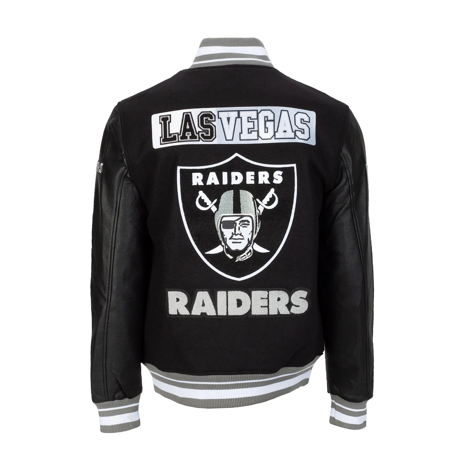 Raiders Split Logo Varsity Jacket - Mens