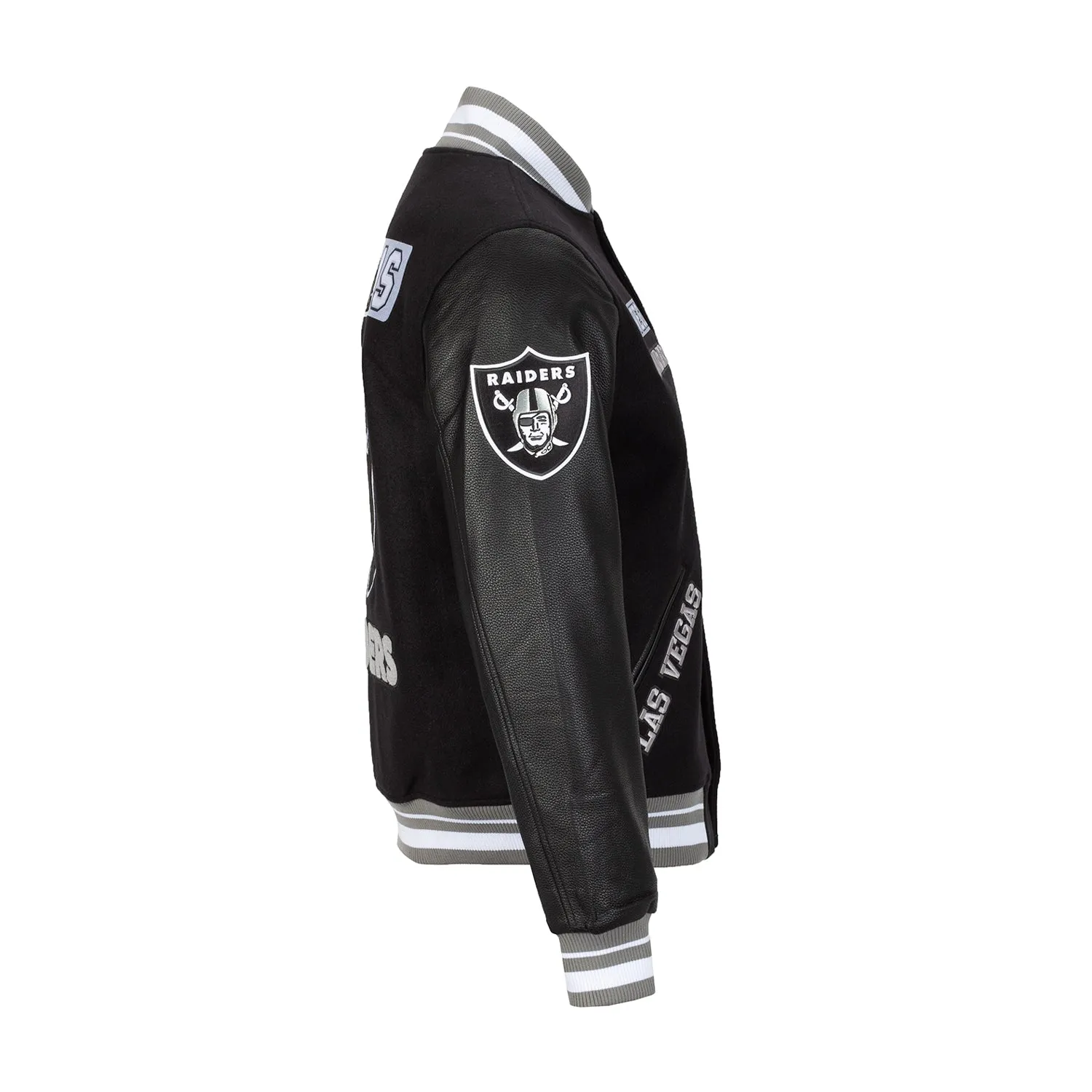 Raiders Split Logo Varsity Jacket - Mens