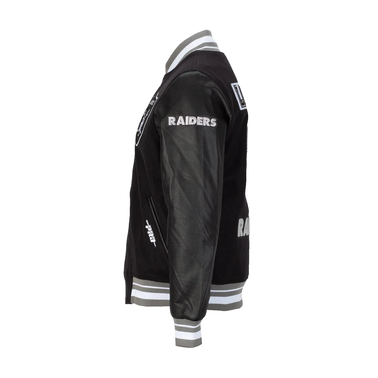 Raiders Split Logo Varsity Jacket - Mens