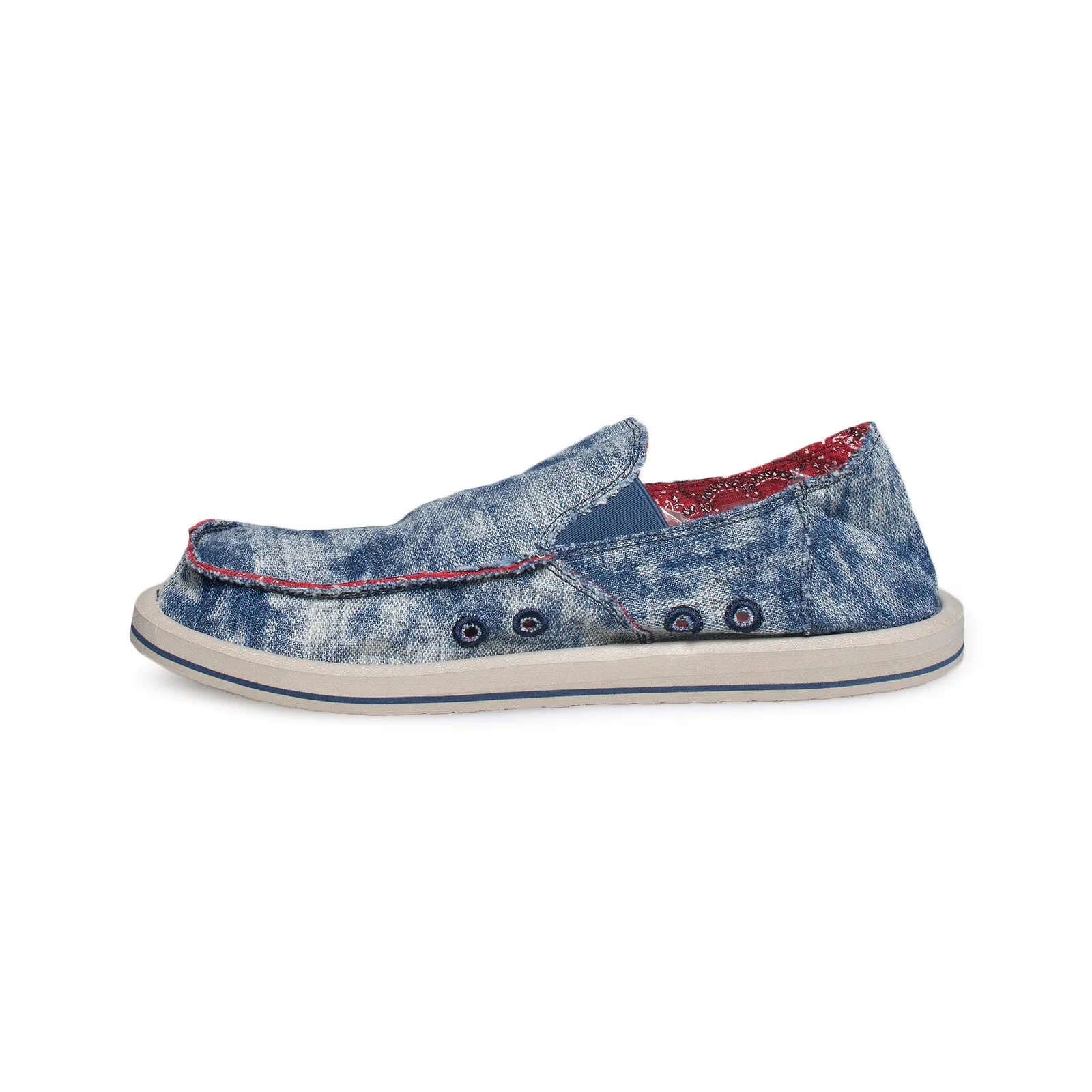 SANUK Donny Acid Washed Denim Shoes - Men's