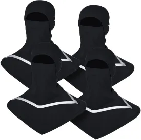 Seematn 4 Pcs Balaclava Sun Men Face Mask UV Protection with Reflective Strip for Construction Work Neck Covers Summer