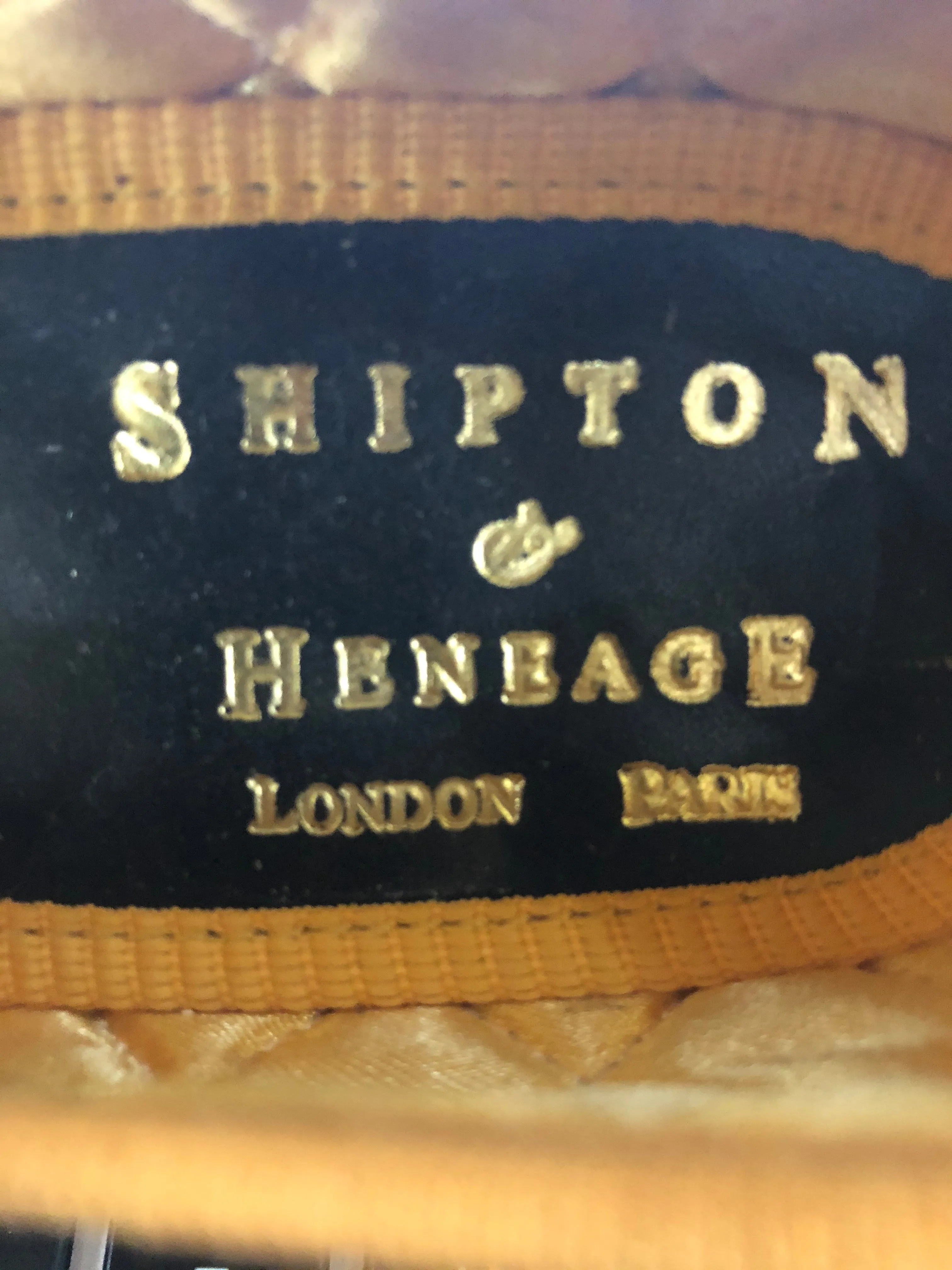Shipton and Heneage 90s Bespoke Red and Gold Slippers size 6