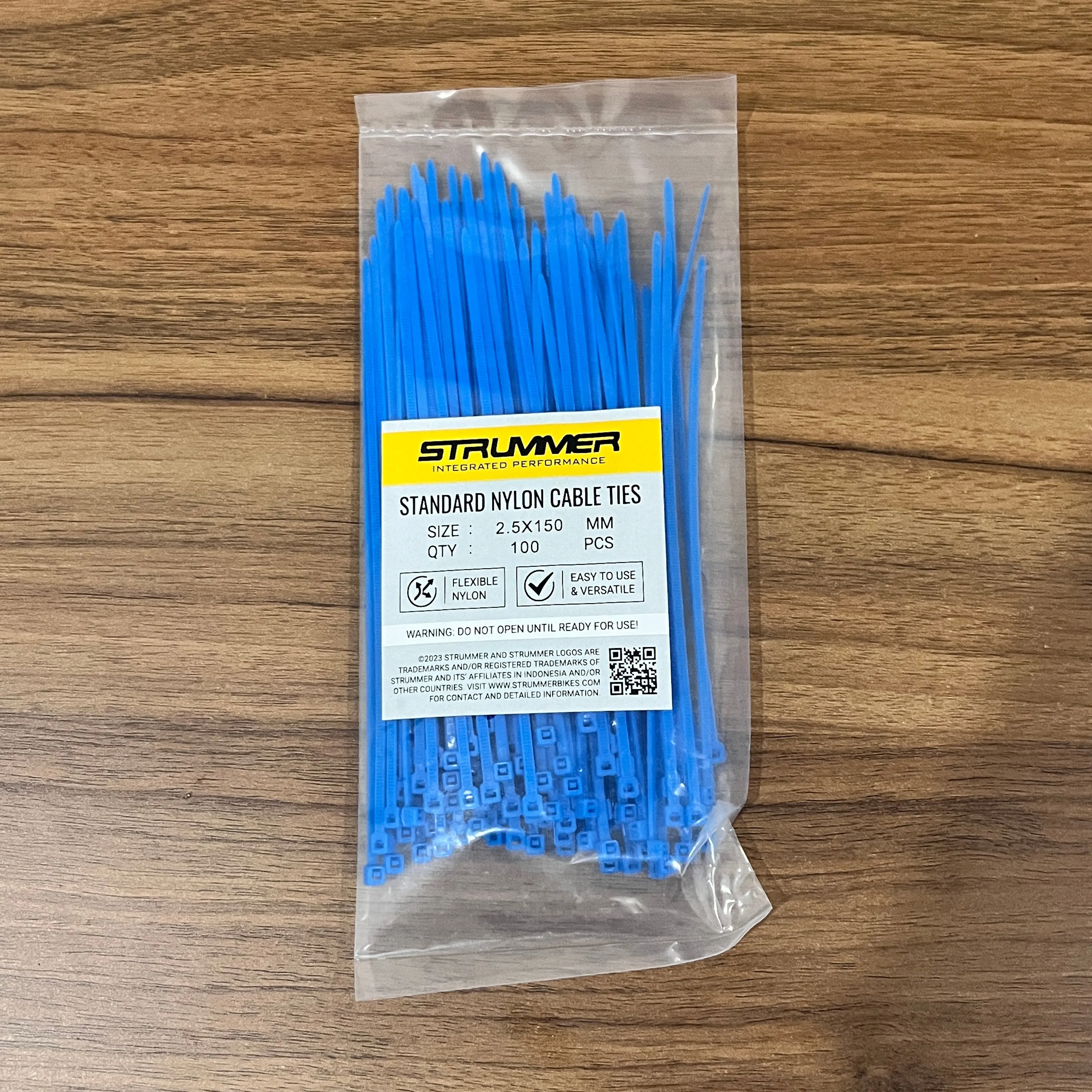 Strummer 2.5x150 Standard Nylon Cable Ties (100 Pcs/Pack)