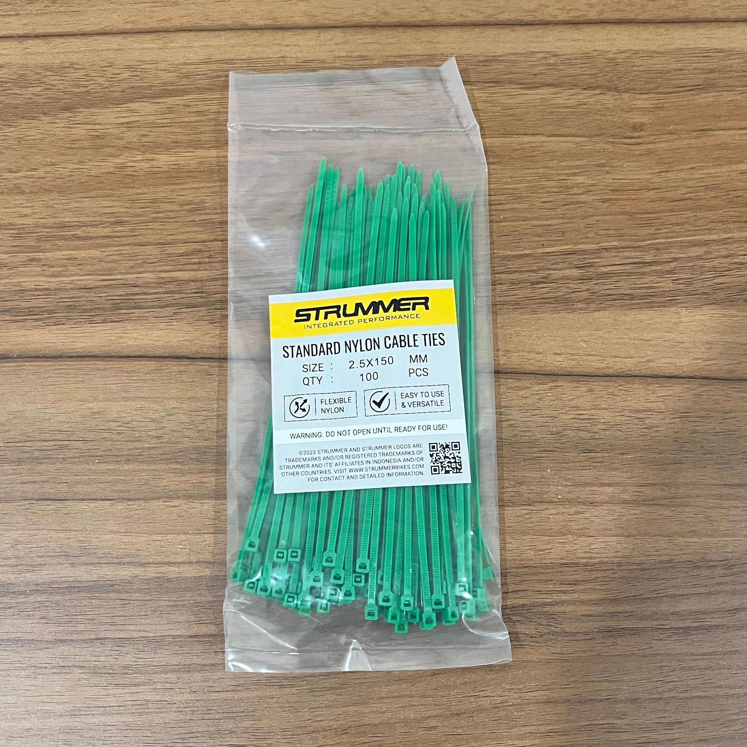 Strummer 2.5x150 Standard Nylon Cable Ties (100 Pcs/Pack)
