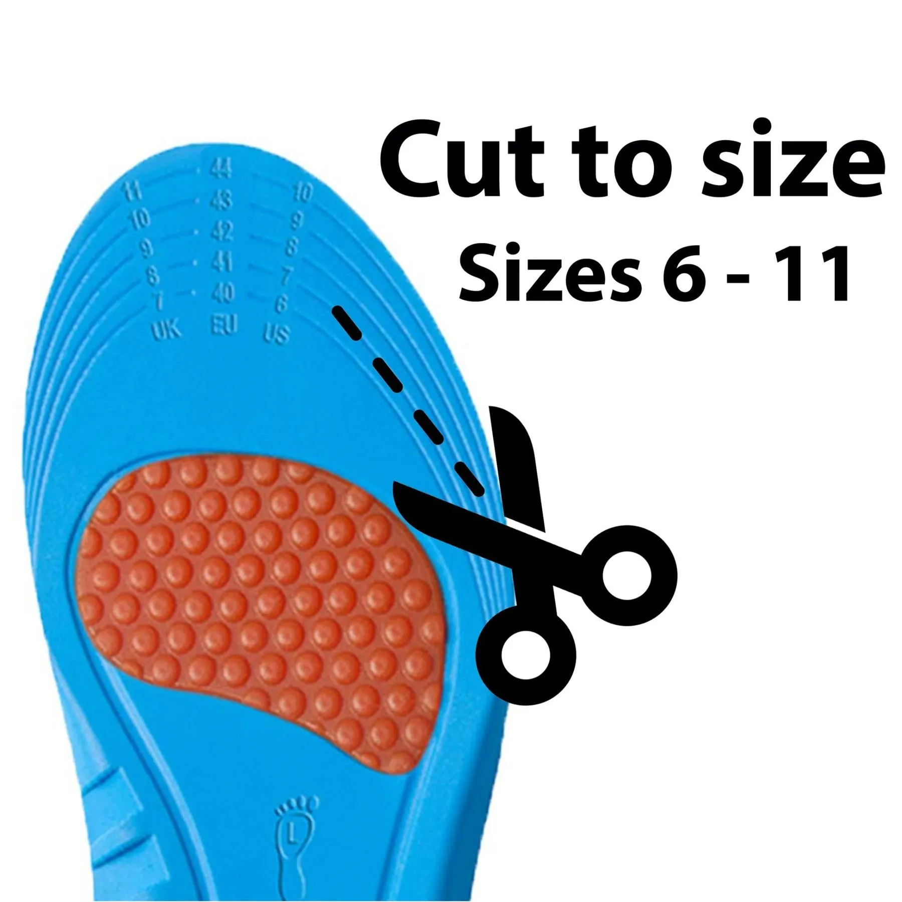 TruClothing Orthotic Insoles Cushioned Comfort Shoe Inserts