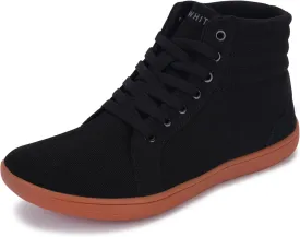 WHITIN Women's Wide High-Top Canvas Barefoot Sneakers | Minimalist Street-Ready Fit | Comfort-Forward Ankle Support