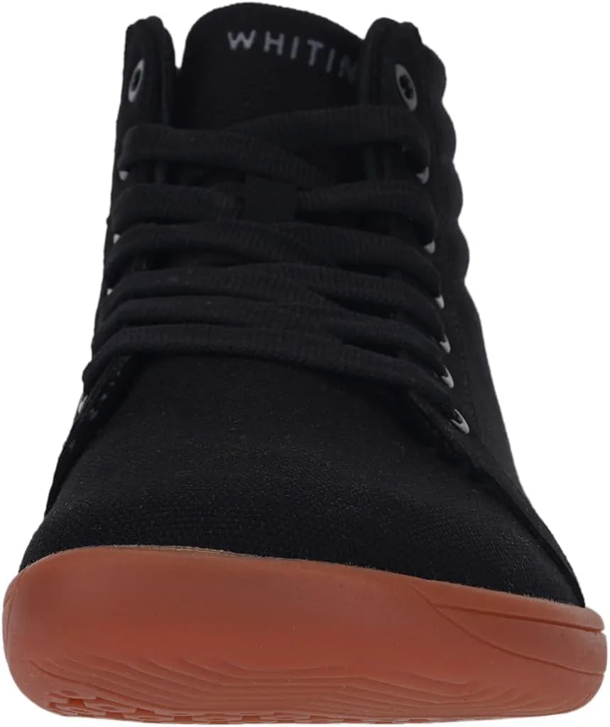 WHITIN Women's Wide High-Top Canvas Barefoot Sneakers | Minimalist Street-Ready Fit | Comfort-Forward Ankle Support