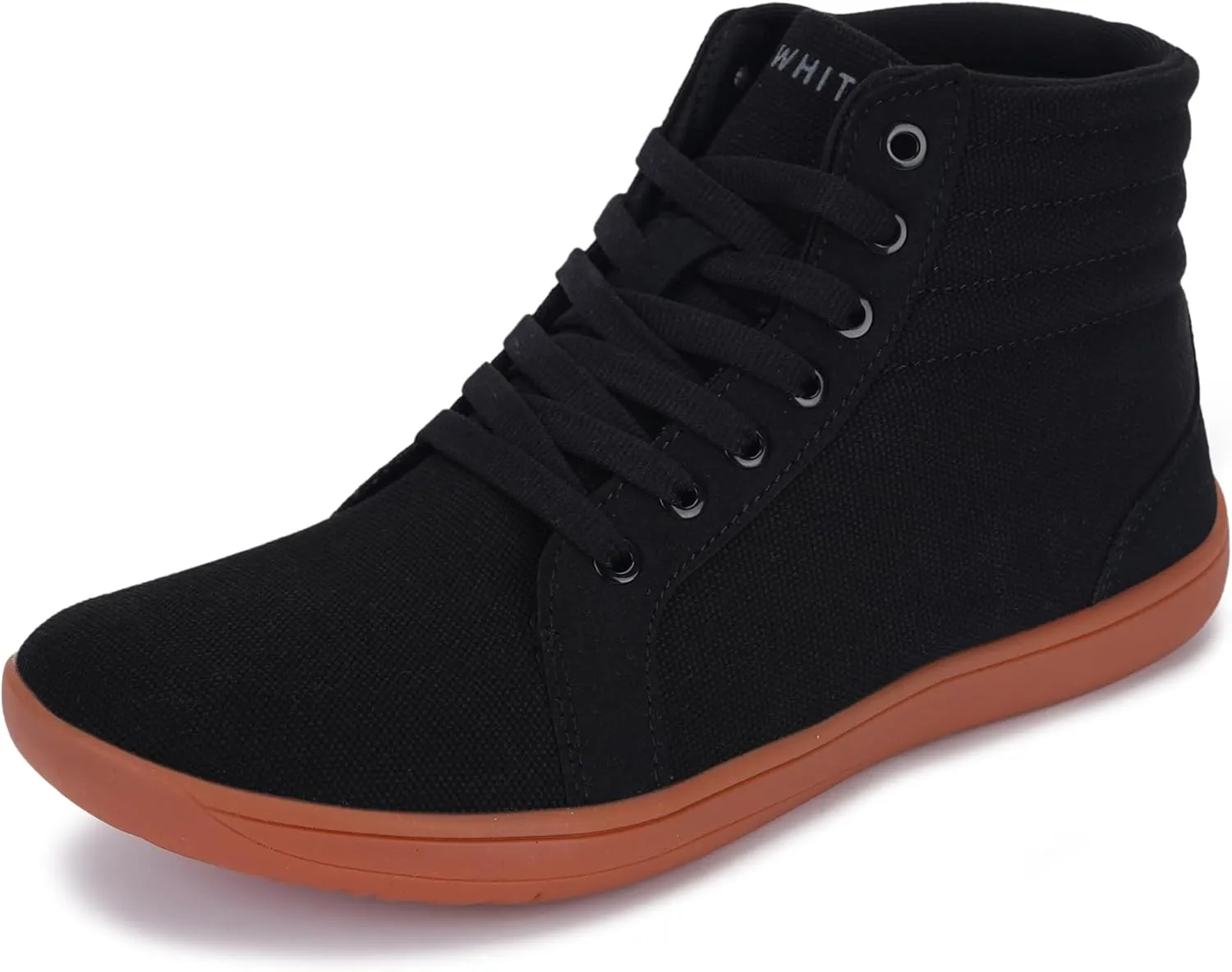 WHITIN Women's Wide High-Top Canvas Barefoot Sneakers | Minimalist Street-Ready Fit | Comfort-Forward Ankle Support